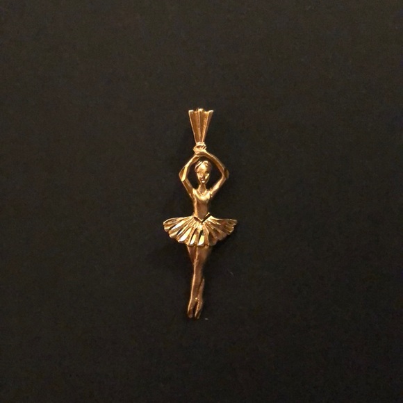 Jewelry - 14k yellow gold ballerina pendant